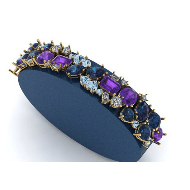 Pulsera en oro blanco pedido especial  