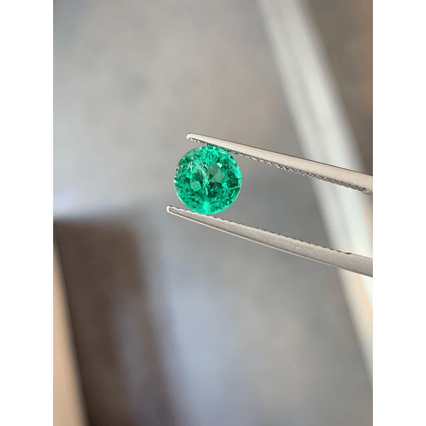 Esmeralda de Zambia-1.62ct-7.6mm-GIA 