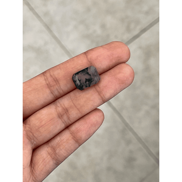 Ágata musgosa-6.40ct-14.3x10.3mm-c/octágono-calidad alta  