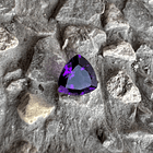 Amatista morada-1.10ct-6.8x6.6mm-corte corazón-calidad AAAA 1