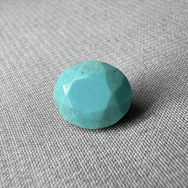 Par de Turquesas-10x8mm Alta-Oval 