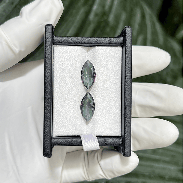Par de Topacio místico-.165ct-12x6mm-corte marquesa-calidad AAA 