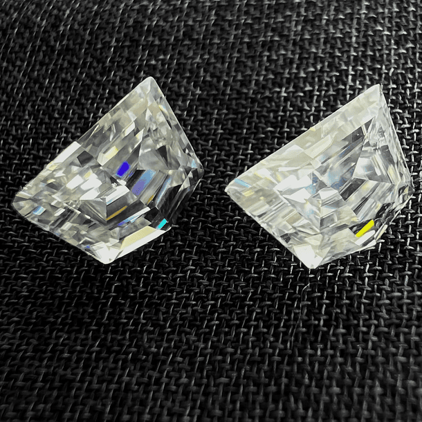 Par de Moissanitas-1.00ct-6x4x2.6mm 
