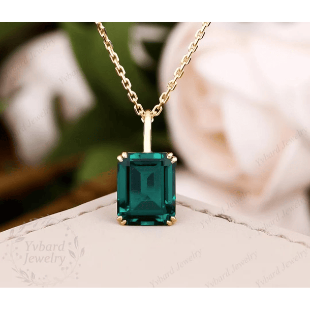 Dije en oro amarillo de 14k con espejo 