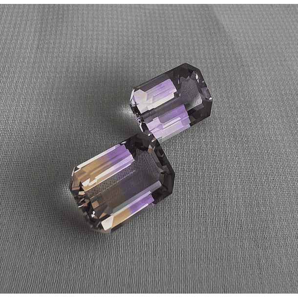 Par de Ametrino-9.70ct-12.9x8.8x6.1mm 1