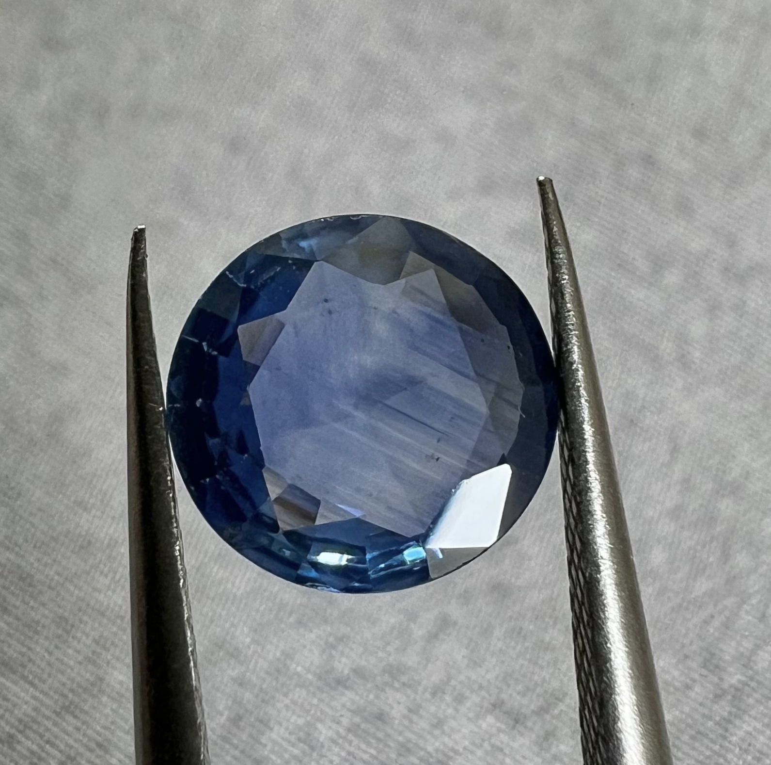 Zafiro natural de Sri Lanka-1.465ct-7.5x7.5x2.7mm 