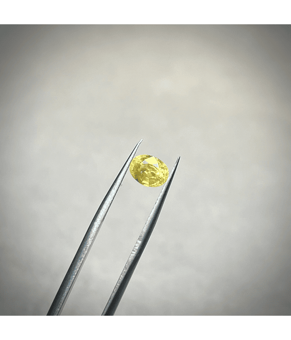 Zafiro amarillo de Sri Lanka-1.355ct-6.9x5.2x3.8mm