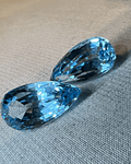 Par de Topacios azules-13.285ct-15x8x7.1mm