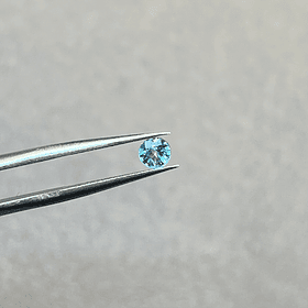 Circón natural azul-0.45ct-4mm