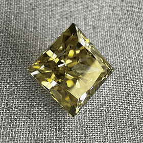 Moissanita amarilla-1.420ct-6x6mm