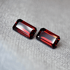 Par de Granates rojos-5.15ct-9.8x5.8x4.1mm 1