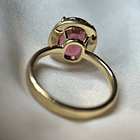 Anillo con Turmalina y diamante natural en oro amarillo de 14k 4