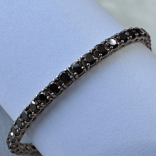 Pulsera con diamante negro 1