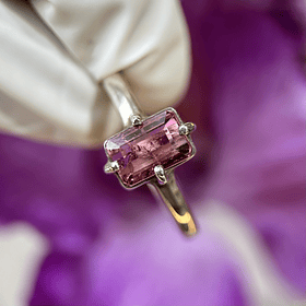 Anillo en plata con Turmalina 