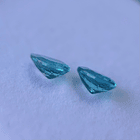 Par de Apatito color Paraíba-1.66ct y 1.50ct-8.94x6.93x4.33 y 9.03x6.86x3.93mm 4