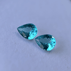 Par de Apatito color Paraíba-1.66ct y 1.50ct-8.94x6.93x4.33 y 9.03x6.86x3.93mm 1