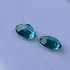 Par de Apatito color Paraíba-1.98ct y 1.68ct-8.89x6.90x4.79mm y 8.97x6.98x3.88mm 3