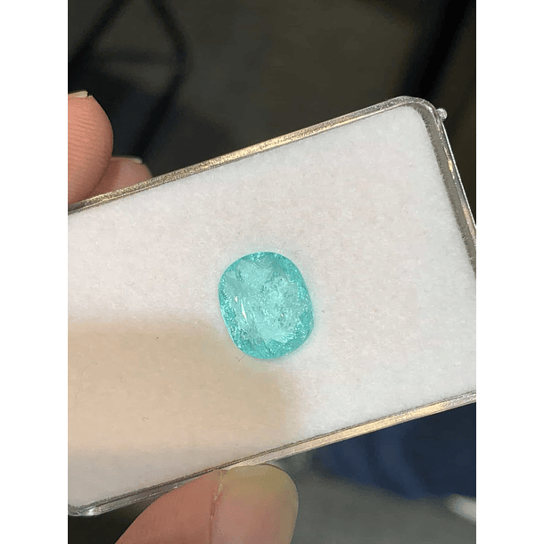 Turmalina Paraíba-3.95ct-12.1x9.9mm-long cushion 