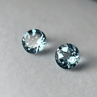 Par de topacios azules-3.70ct-7mm 1