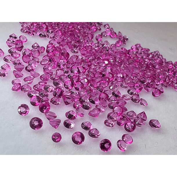 12 Topacios rosas-0.05ct-2mm
