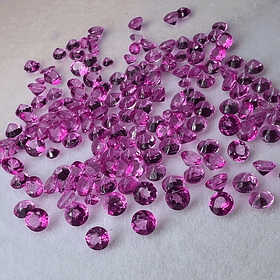 Lote de 6 piezas de Topacio rosa-0.70ct-3mm