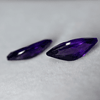 Par de Amatistas moradas-5.32ct-14.8x7.1x5.3mm 2
