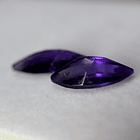 Par de Amatistas moradas-5.32ct-14.8x7.1x5.3mm 3