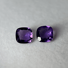 Par de Amatistas moradas-7.585ct-10.9x8.9x5.3mm 1