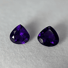 Par de Amatistas moradas-3.76ct-8.8x8.8x5.2mm 1