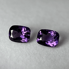 Par de Amatistas moradas-5.186ct-9.9x7.8x4.7mm 1