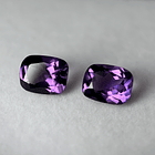 Par de Amatistas moradas-5.186ct-9.9x7.8x4.7mm 2