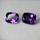 Par de Amatistas moradas-7.585ct-10.9x8.9x5.3mm 1