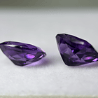 Par de Amatistas moradas-7.585ct-10.9x8.9x5.3mm 3