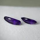 Par de Amatistas moradas-5.115ct-14x6.8x4.5mm 3