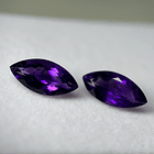 Par de Amatistas moradas-7.16ct-15.8x7.8x5.1mm 1
