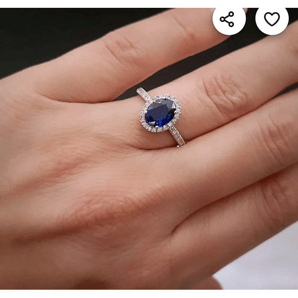 Anillo tipo Tiffany en oro amarillo de 14k con granate espesartina y diamante natural en talla 6