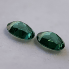 Par de topacios verdes-4.35ct-9x6.8x4.6mm 2