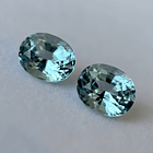 Par de topacios azules-7.25ct-9.7x7.8x5.8mm 1