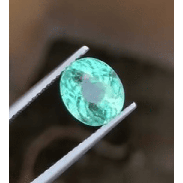 Turmalina Paraíba AIG-3.22ct-9.2x7.9x6.3mm