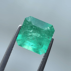 Esmeralda colombiana AIG-1.15ct-6.89x6.67x3.89mm 2