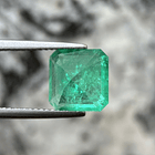 Esmeralda colombiana AIG-1.15ct-6.89x6.67x3.89mm 3