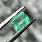 Esmeralda colombiana AIG-1.01ct-7.01x5.99x3.59mm 1
