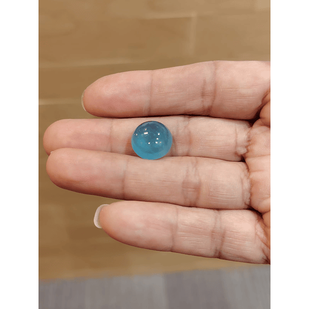 Aguamarina cabujón-10.38ct-14x14x7.2mm