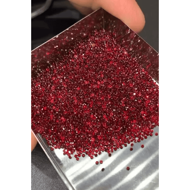 Pedido especial-granate rojo de 1.2mm-5ct