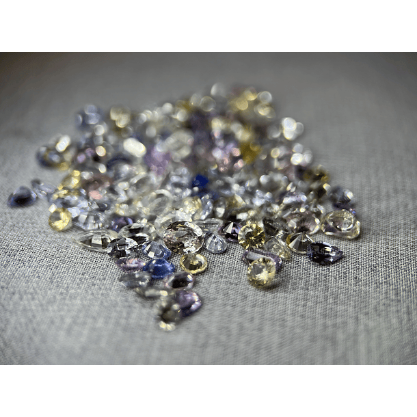 Zafiro pastel multicolor multicorte por punto-2.8 a 4.8mm 1