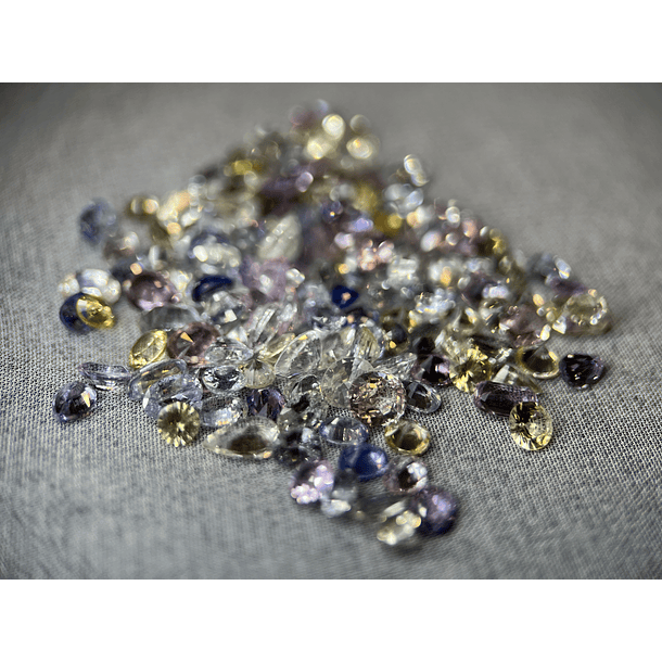 Zafiro pastel multicolor multicorte por punto-2.8 a 4.8mm 2