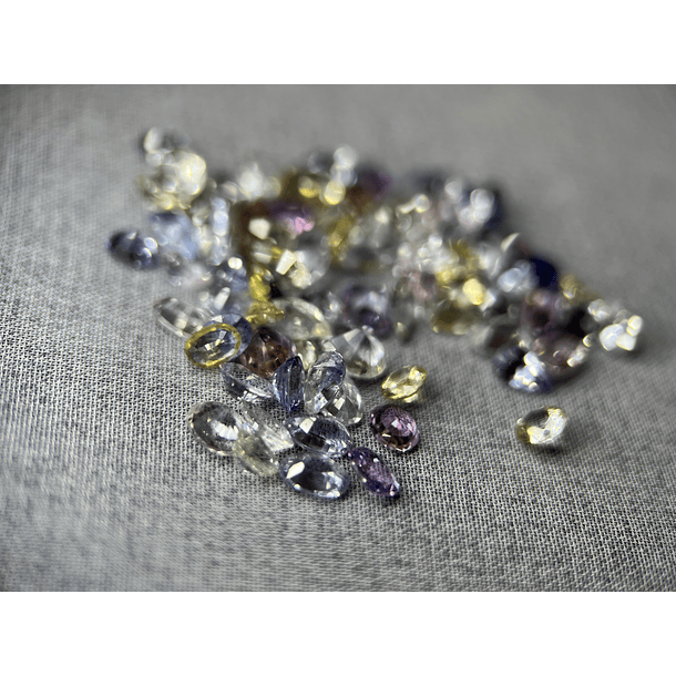 Zafiro pastel multicolor multicorte por punto-2.8 a 4.8mm 3