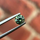 Moissanita rainbow blue GRA-0.80ct-6mm 1