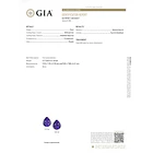 Par de amatistas certificadas por GIA-2.17ct y 2.41ct-9.92x7.90x5.78mm y 9.82x7.88x6.41mm 4