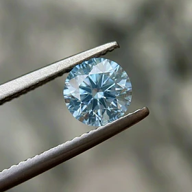 Diamante azul de laboratorio IGI-0.59ct-5.43x5.45x3.28mm